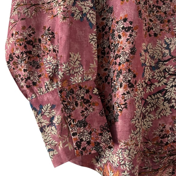 LOIS CLARABELLE OLD ROSE COMBO PRINTED SHIRT - Picture 5 of 10